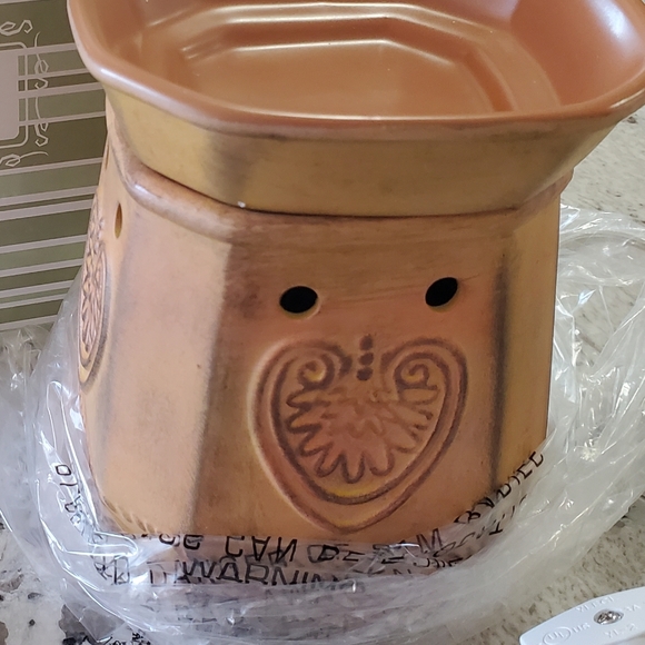SCENTSY Retired Terra Cotta Delux Full Size Wax Warmer - Picture 5 of 5